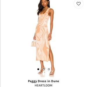 Heart loom dress with slit